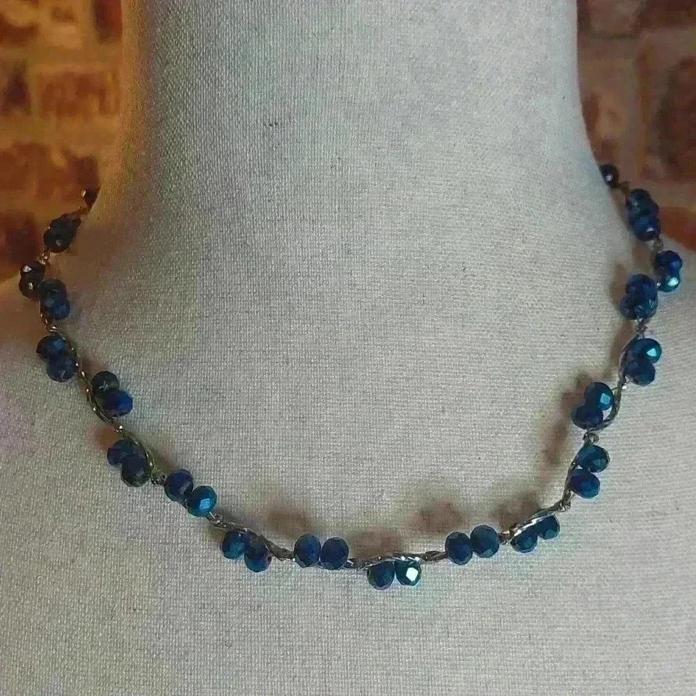 Irredescent Black necklace